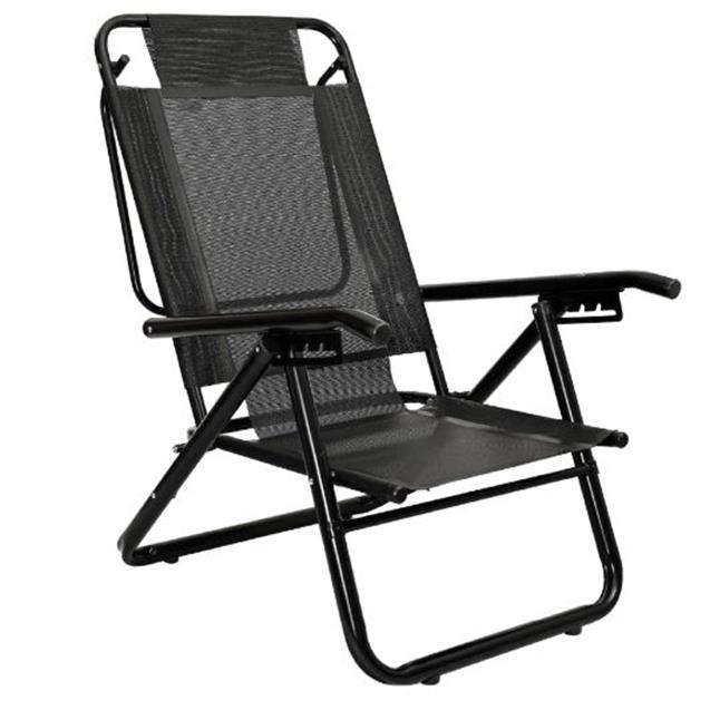 REPOSERA DESCANSAR 80052 XL BLACK 1 1/4" 5 POSIC. ALUM. 130 KG, BAJA NEGRO