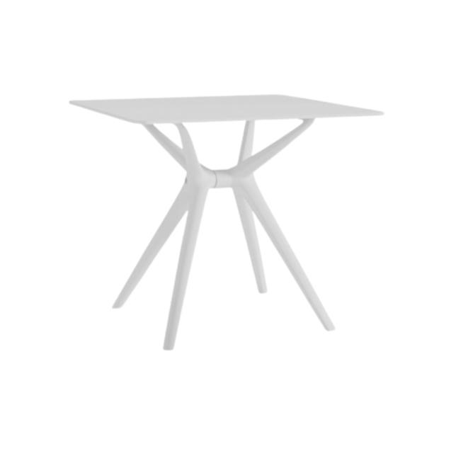 Mesa Ego Design Polipropileno Cuadrada Blanca (251830442)